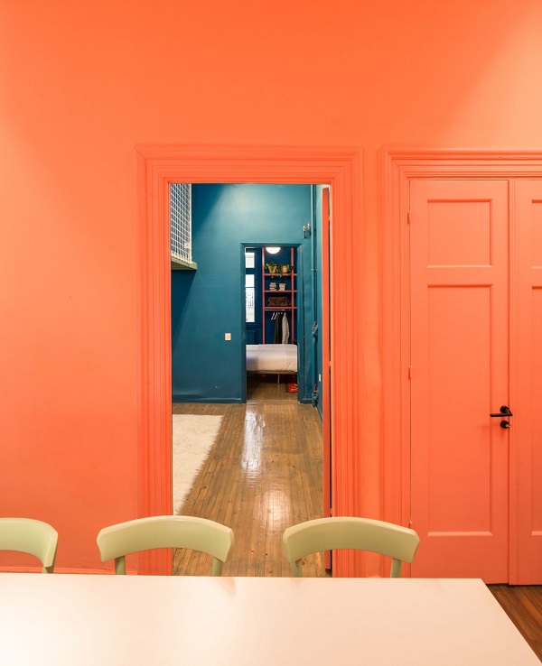 Chiêm ngưỡng những thiết kế nội thất sử dụng màu cam san hô 2